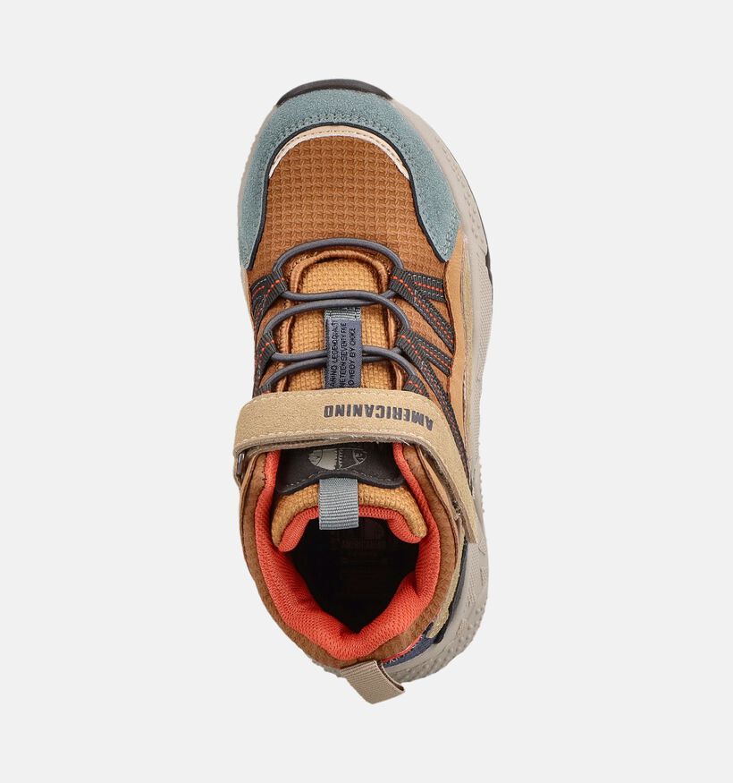 Americanino Baskets montantes en Jaune pour gar&ccedil;ons (384368) - pour semelles orthop&eacute;diques