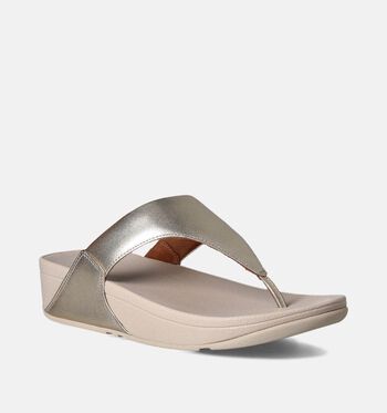 FitFlop Lulu Slippers Zwart/Wit/Goud/Cognac/Blauw/Roze
