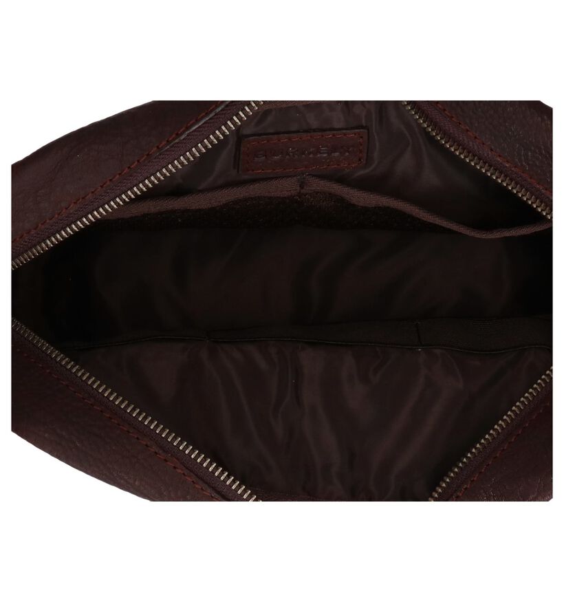 Burkely Trousse de toilette en Marron en cuir (249397)