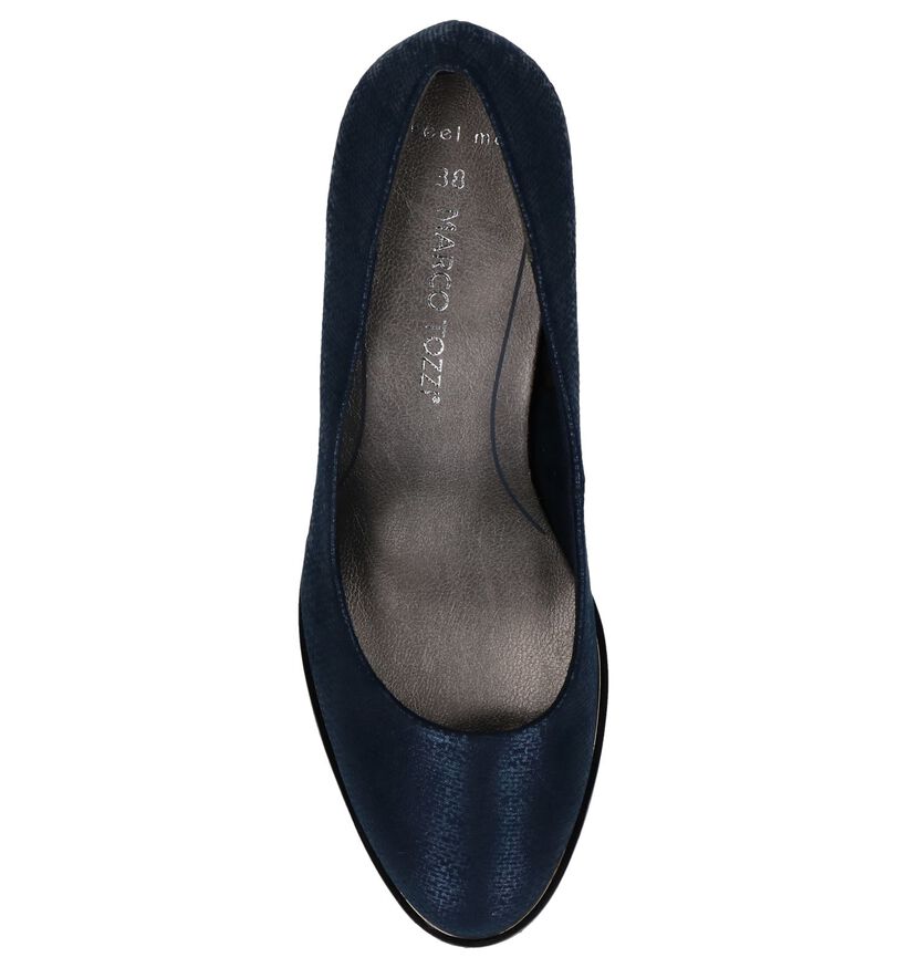 Blauwe Pumps Marco Tozzi in stof (242952)