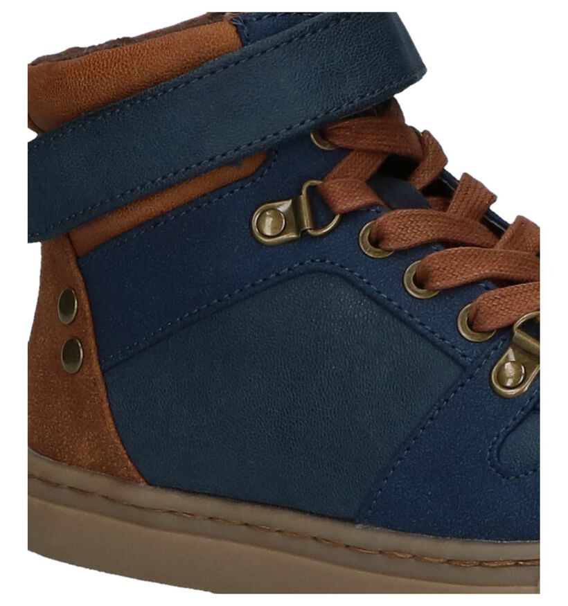 Bullboxer Chaussures hautes en Bleu foncé en simili cuir (227007)