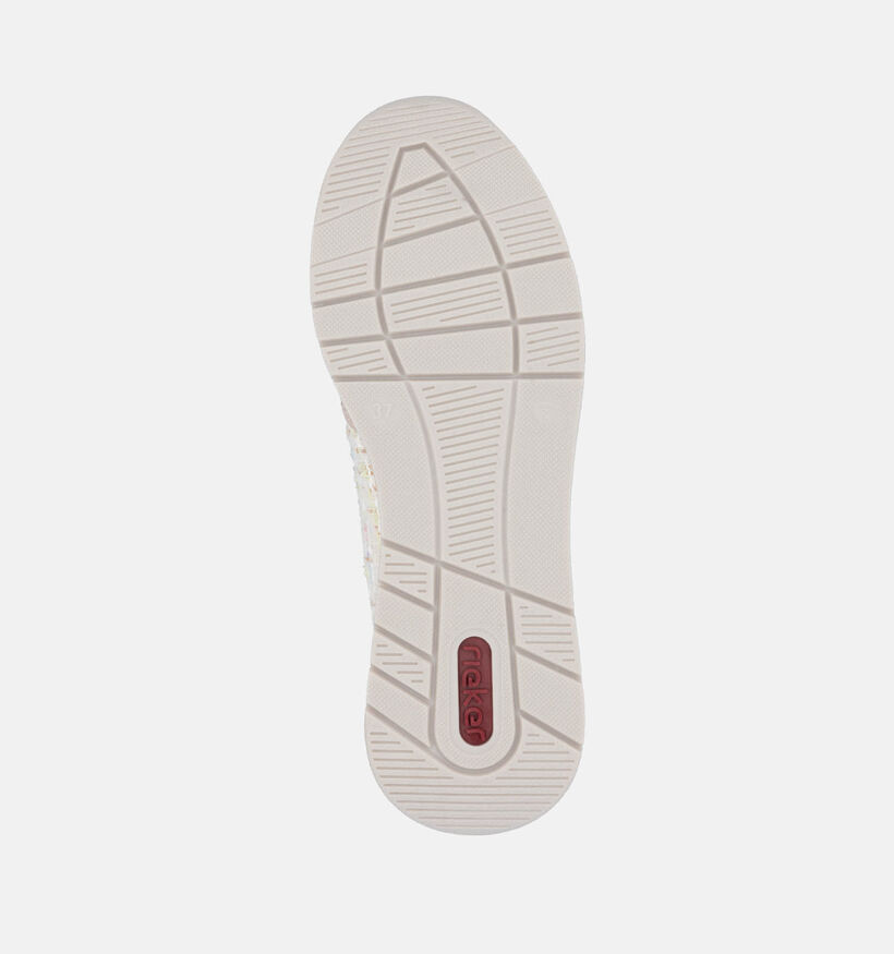 Rieker Baskets casual en Rose pour femmes (351241) - pour semelles orthopédiques