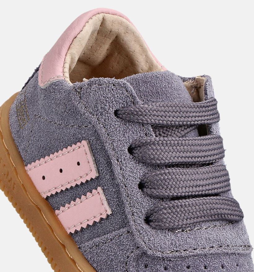 Shoesme Paarse/Roze Babyschoenen voor meisjes (363191) - geschikt voor steunzolen
