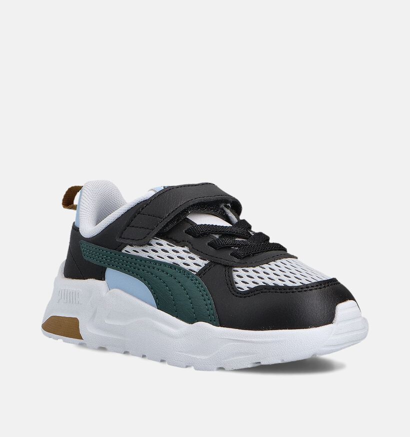 Puma Trinity LT Run Fun Zwarte Sneakers voor meisjes, jongens (359192) - geschikt voor steunzolen