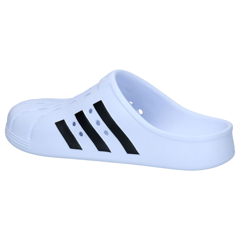 adidas Adilette Clog Nu-pieds en Blanc en synthétique (291825)