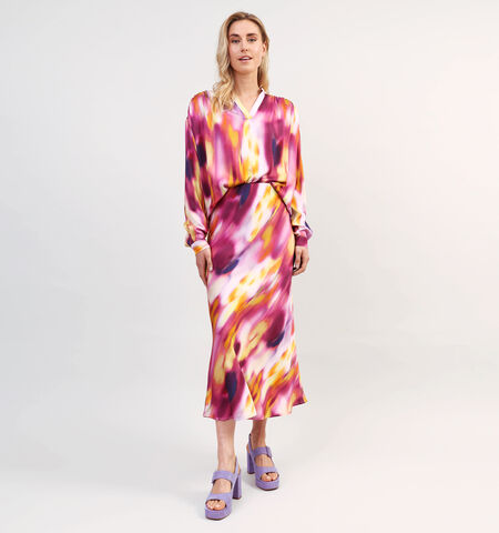 Midi rok roze