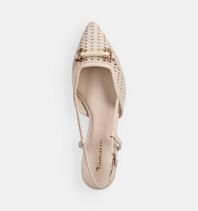 Tamaris Escarpins slingback en Beige pour femmes (371703)