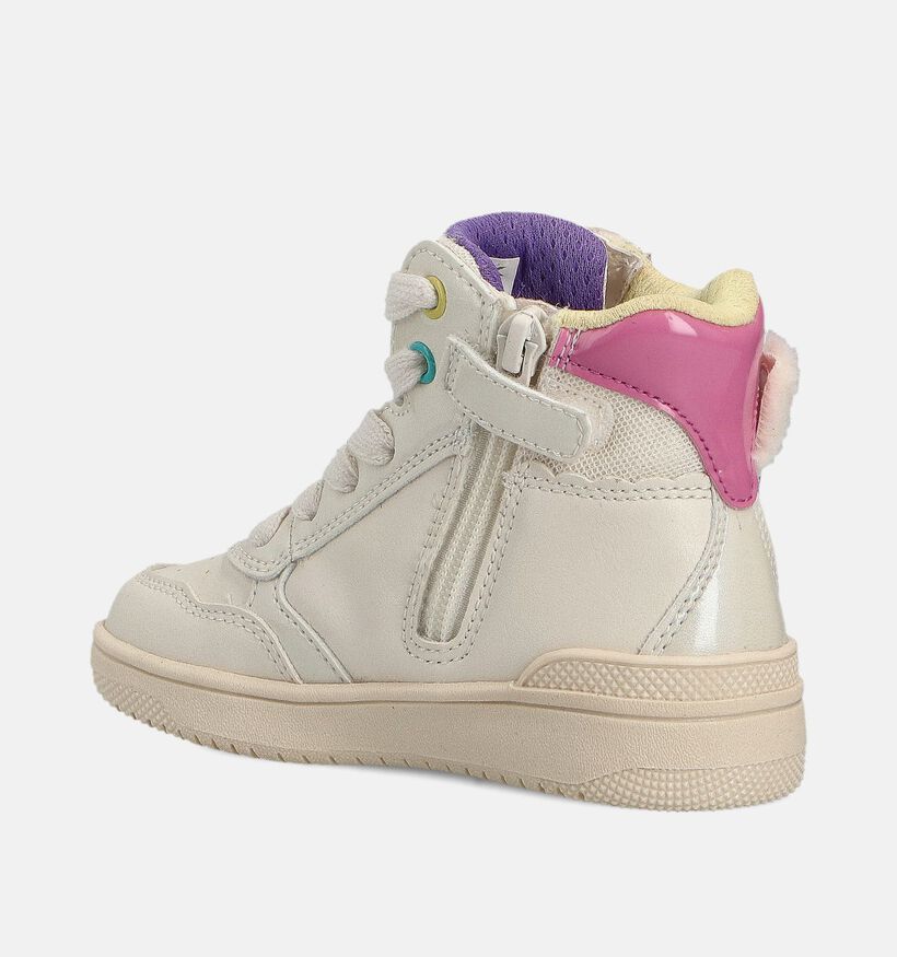 Geox Washiba Witte Hoge Schoenen voor meisjes (361943) - geschikt voor steunzolen