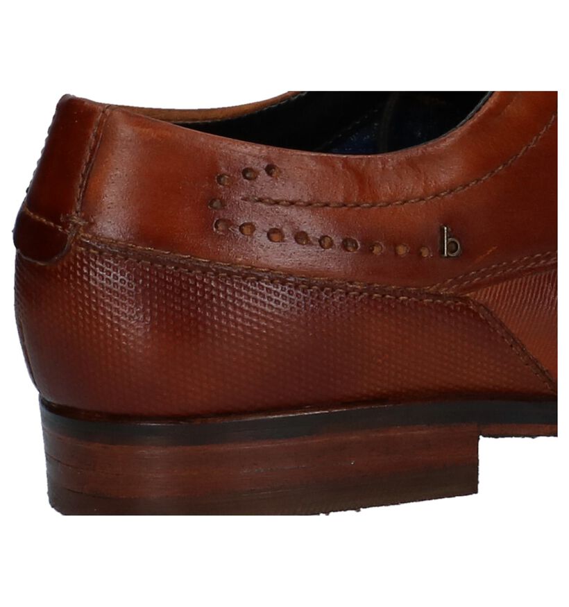 Geklede Veterschoen Bugatti Cognac, , pdp