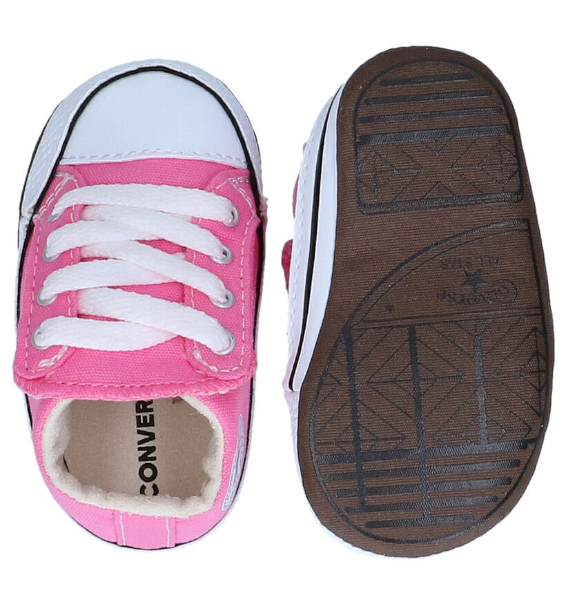 Converse CT All Star Crib Baskets pour bébé en Rose pour filles (283790)