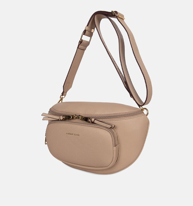 Laurent David Taupe Crossbodytas voor dames (374027)