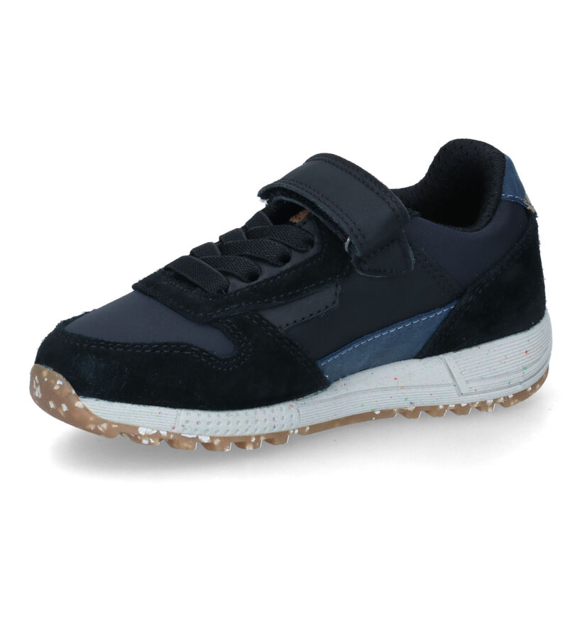 Geox Alben Zwarte Sneakers in leer (317589)