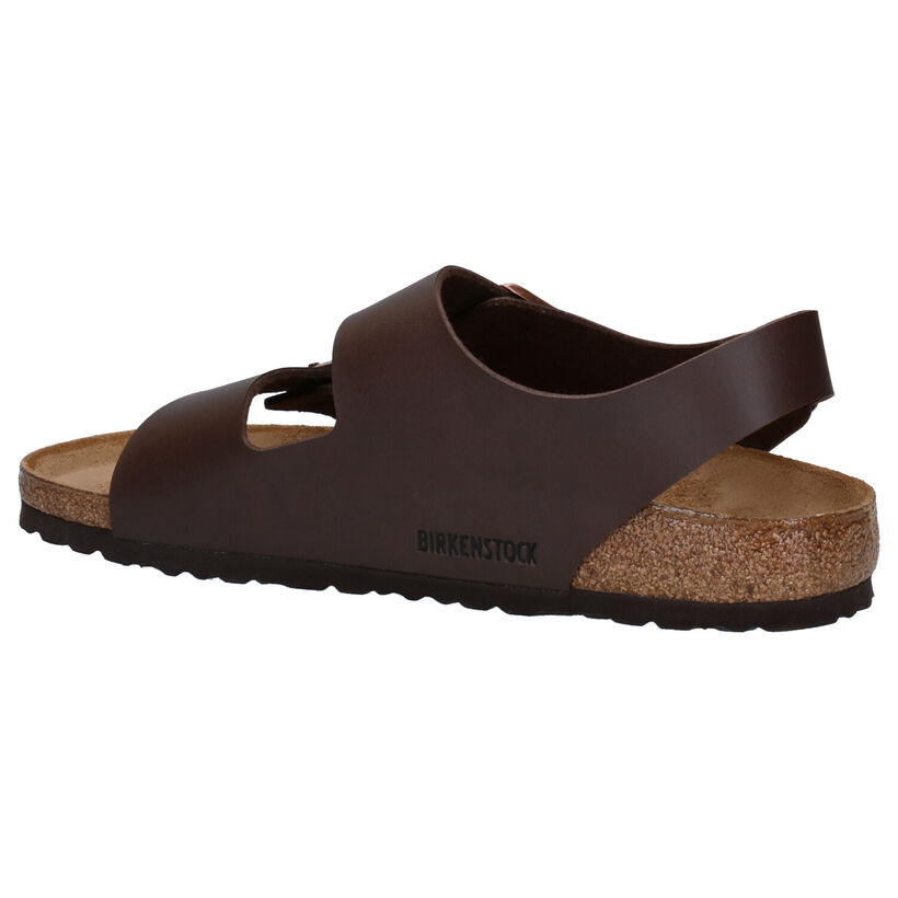 Birkenstock Milano Sandales en Noir en simili cuir (305410)