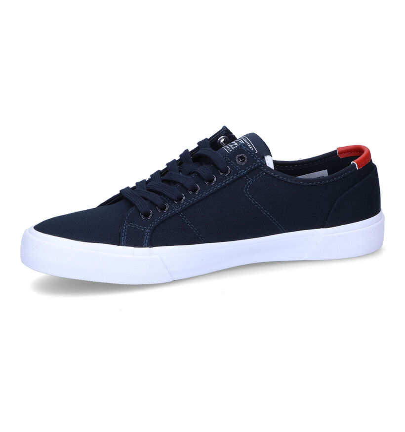 Tommy Hilfiger Core Corporate Blauwe Sneakers voor heren (304037) - geschikt voor steunzolen