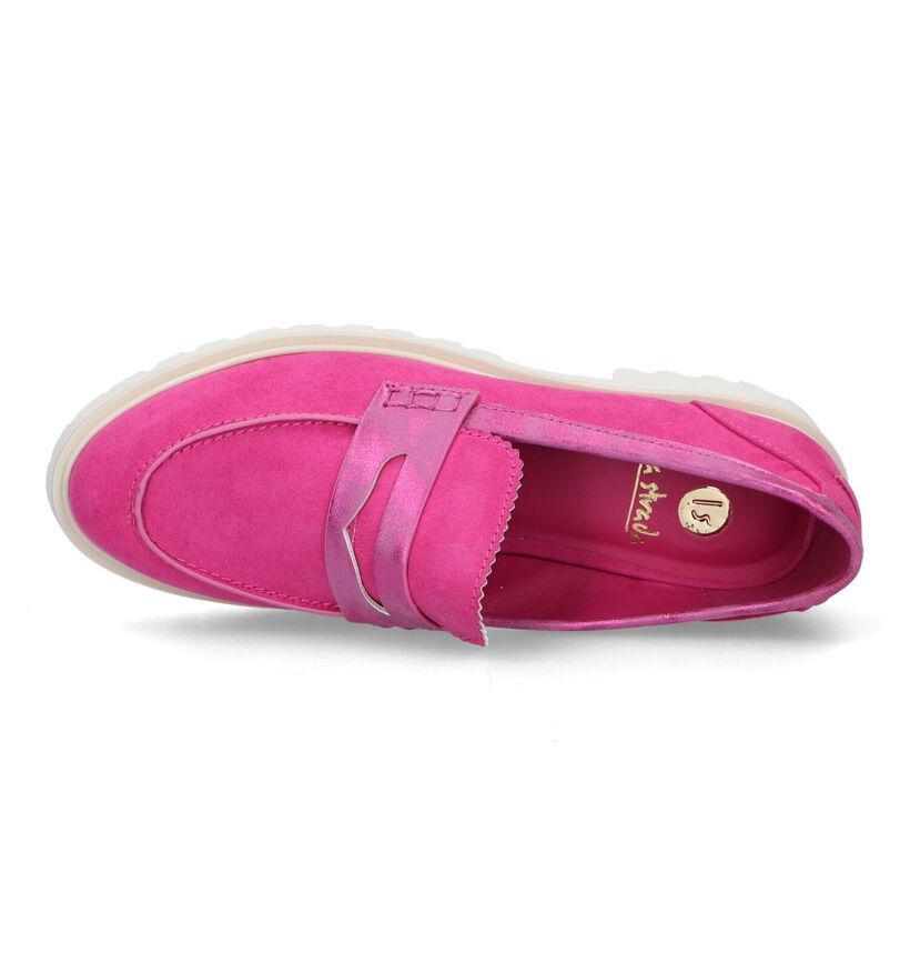 La Strada Chaussures à enfiler en Rose fuchsia pour femmes (334567)