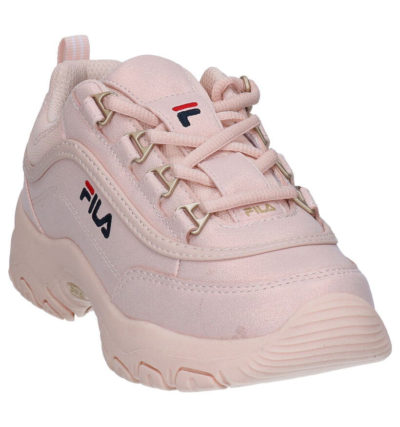 Fila Strada Low JR Witte Sneakers in kunstleer (285477)