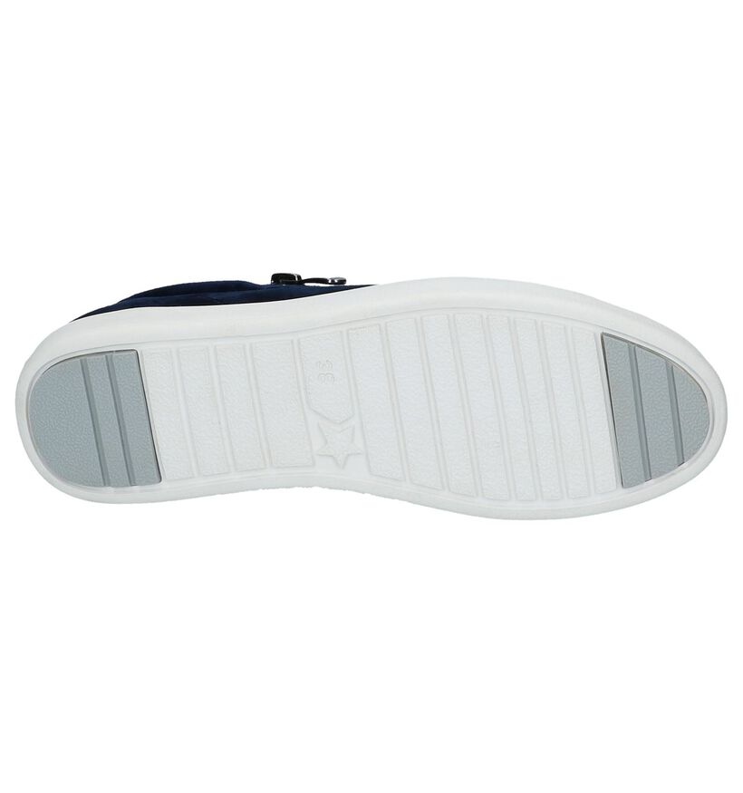Youh! Baskets basses en Bleu foncé en cuir verni (222089)