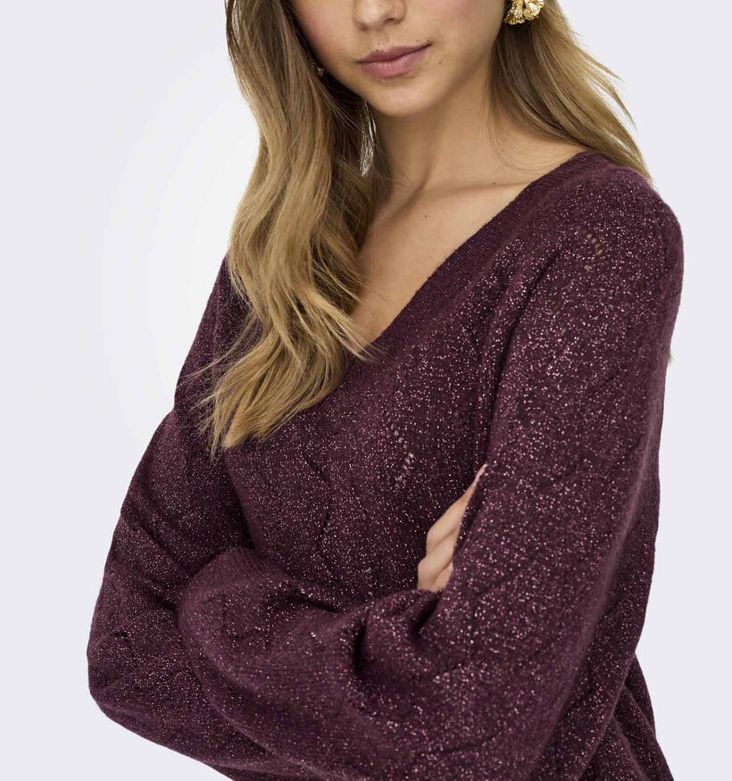 JDY Aspen Life Bordeaux Pull voor dames (365267)