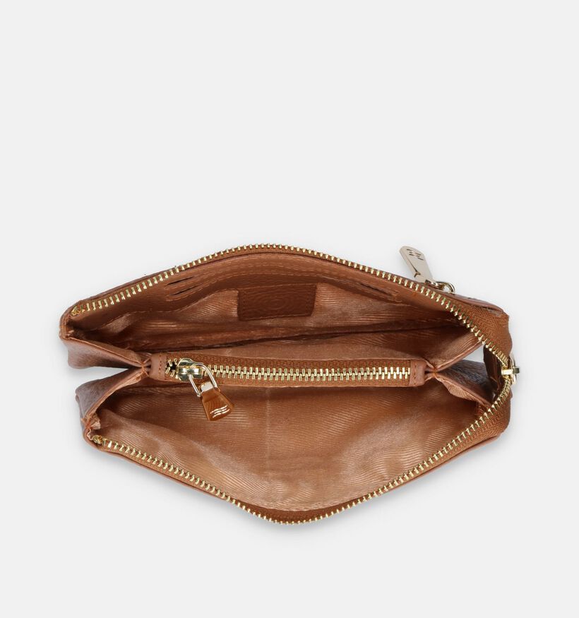 Crinkles Porte-monnaie en Cognac pour femmes (340502)