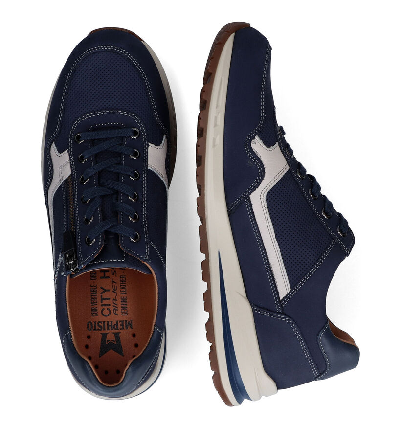 Mephisto Bradley Nomad Chaussures à lacets en Bleu pour hommes (323375) - pour semelles orthopédiques