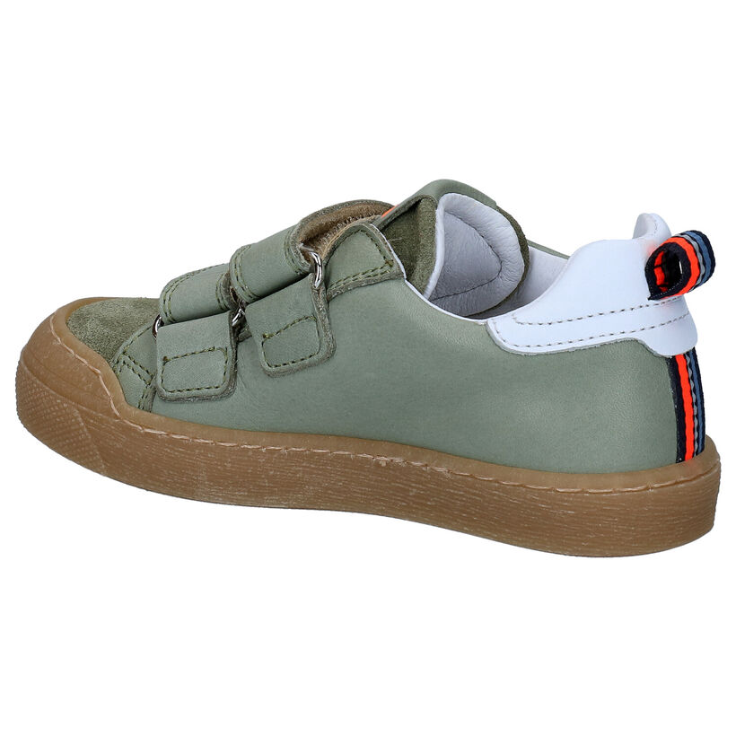FR by Romagnoli Kaki Velcroschoenen in leer (285417)
