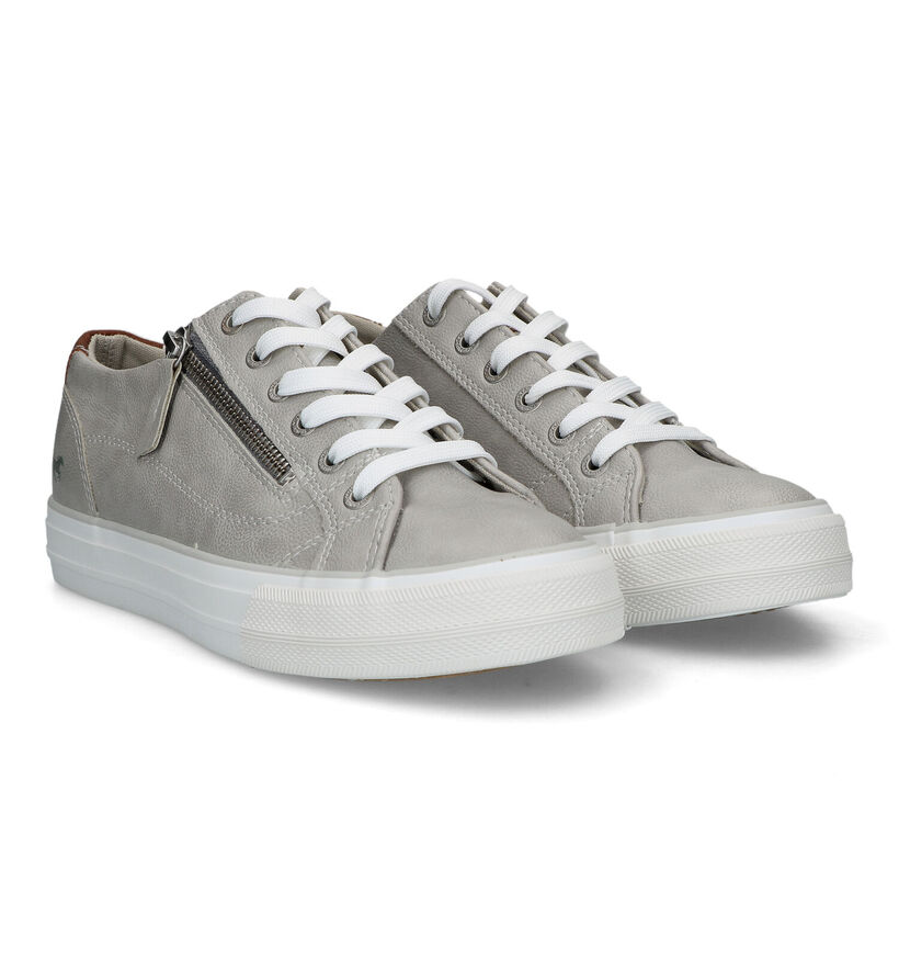 Mustang Baskets casual en Gris clair pour femmes (320431)