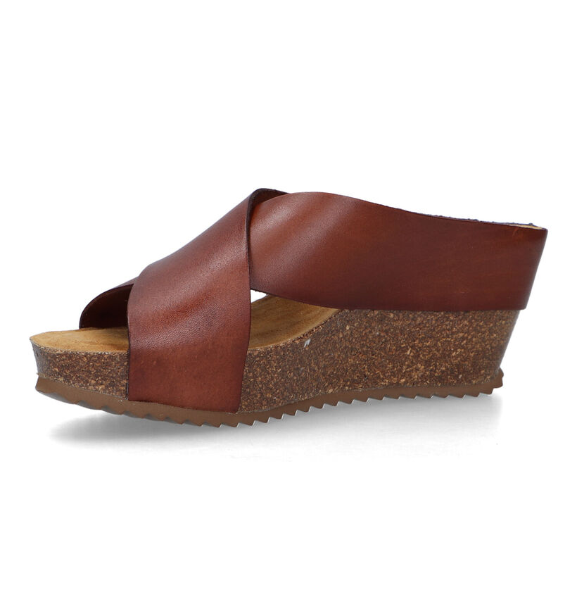 Hee Cognac Slippers voor dames (322720)