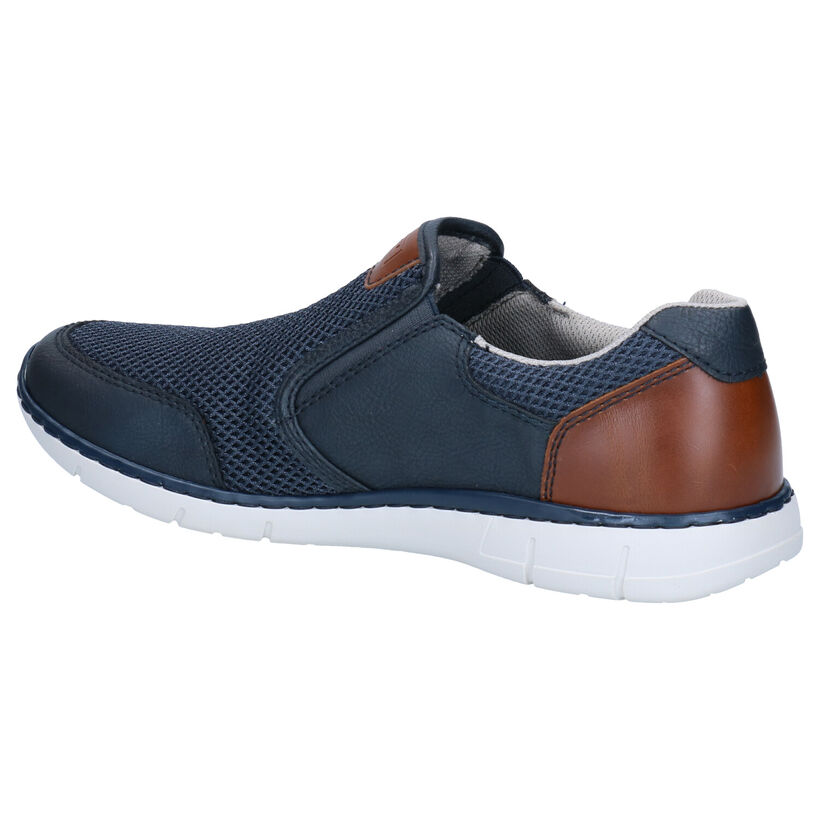 Rieker Chaussures à enfiler en Bleu foncé en simili cuir (287033)