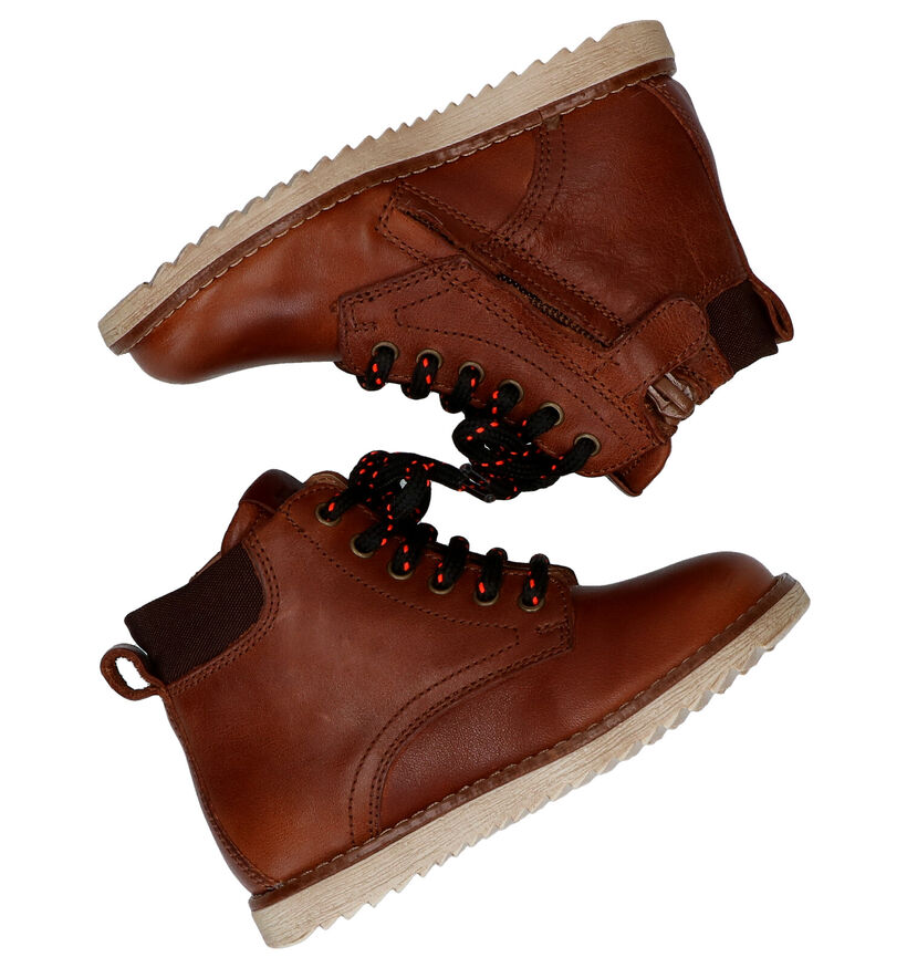 FR by Romagnoli Bottines en Cognac en cuir (282922)