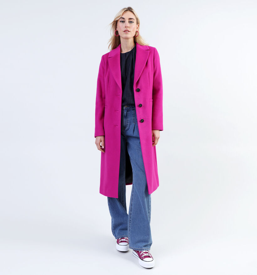comma Fuchsia Lange jas voor dames (334759)