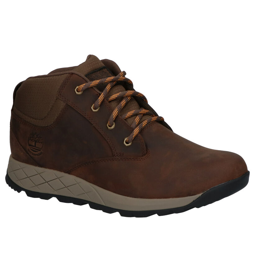 Timberland Tuckerman Mid Bruine Boots in leer (255366)