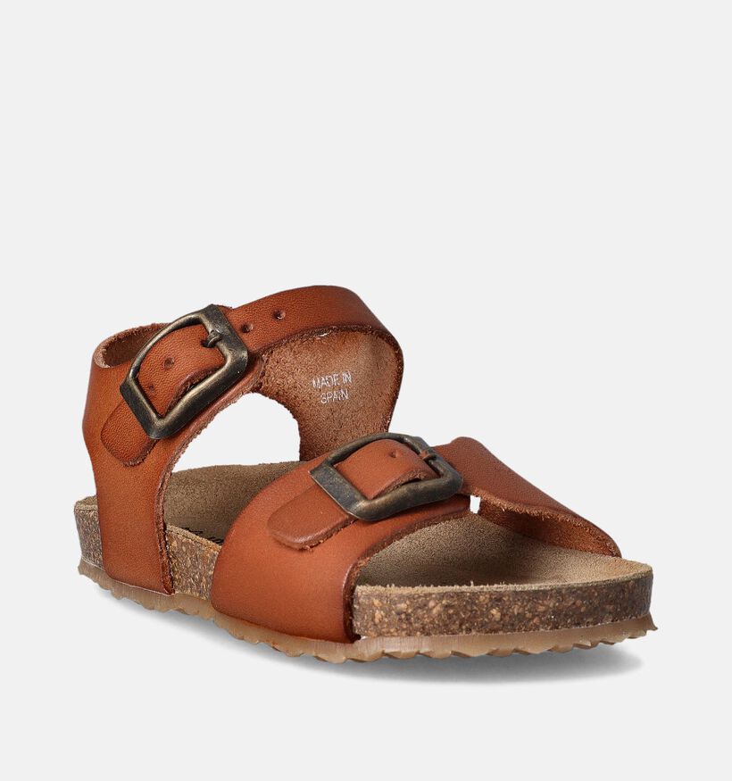 Little David Easy 4 Sandales pour bébé en Cognac pour garçons, filles (356060)