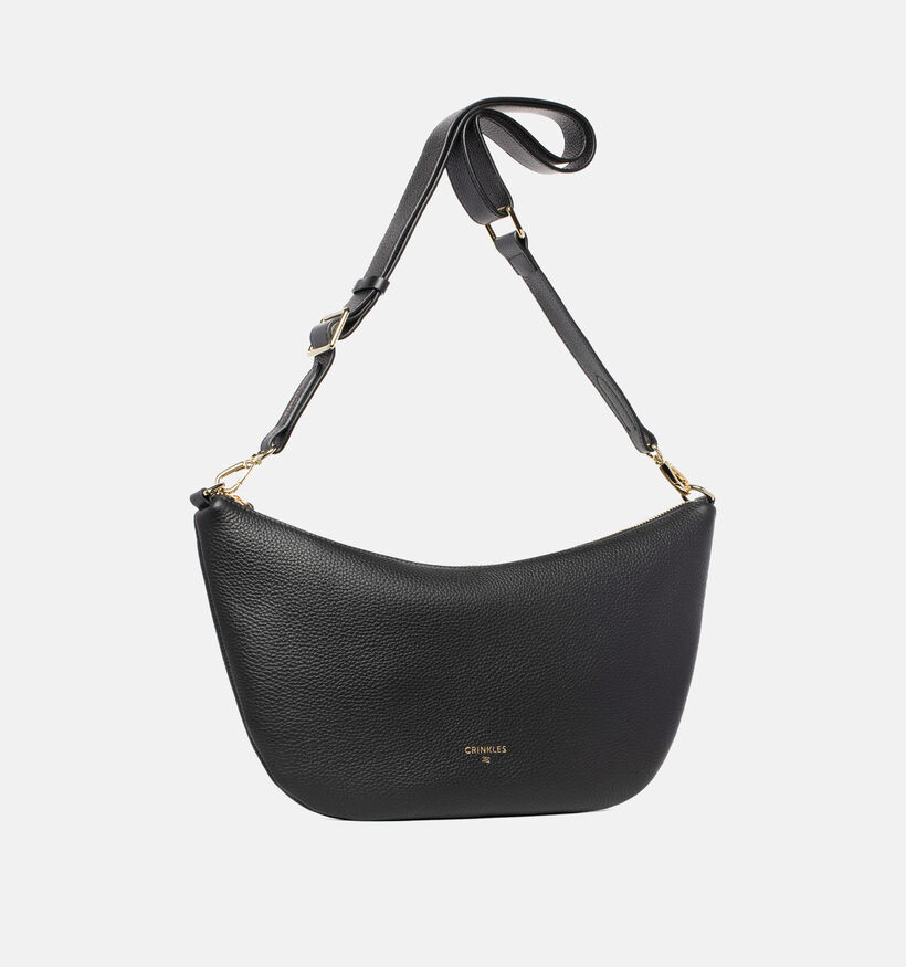 Crinkles Zwarte Crossbodytas voor dames (365733)
