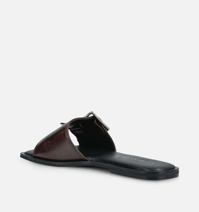 Laurent David Bruine Slippers voor dames (378278)