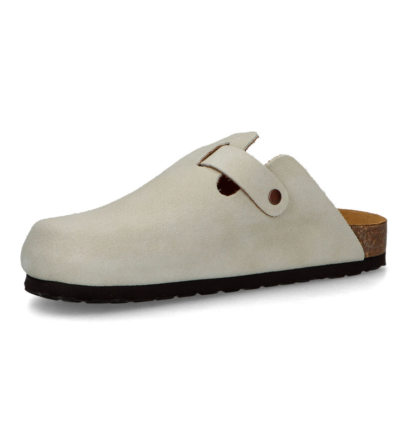 Bio Dream Ecru Slippers in daim (325840)