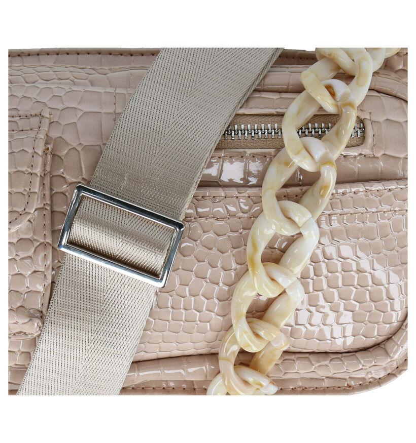 Hvisk Brillay Croco Vegan Blauwe Crossbody Tas in kunstleer (301350)