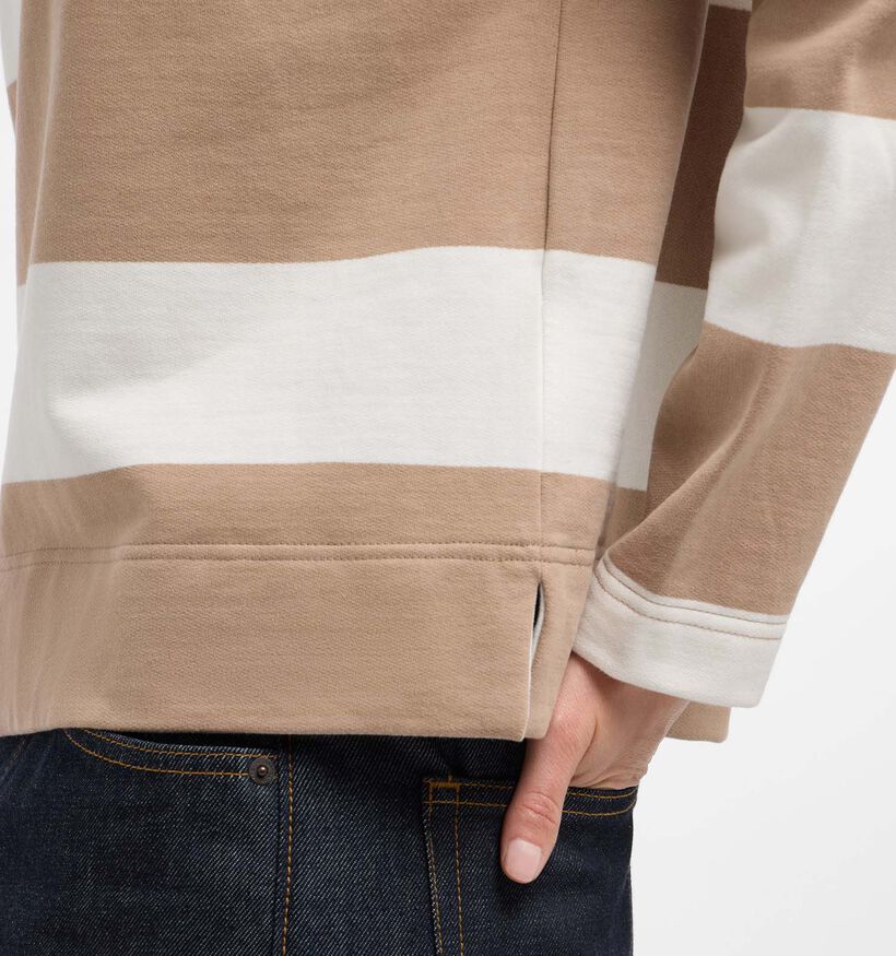 Elbsand Hilma Bruine/Witte Gestreepte Sweater voor dames (381290)