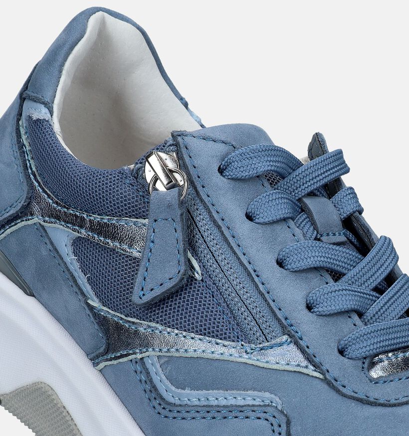 Gabor Rollingsoft Blauwe Sneakers voor dames (336169) - geschikt voor steunzolen