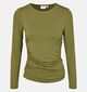 Vila Lysera Donkergroene T-shirt met Lange Mouwen voor dames (382215)