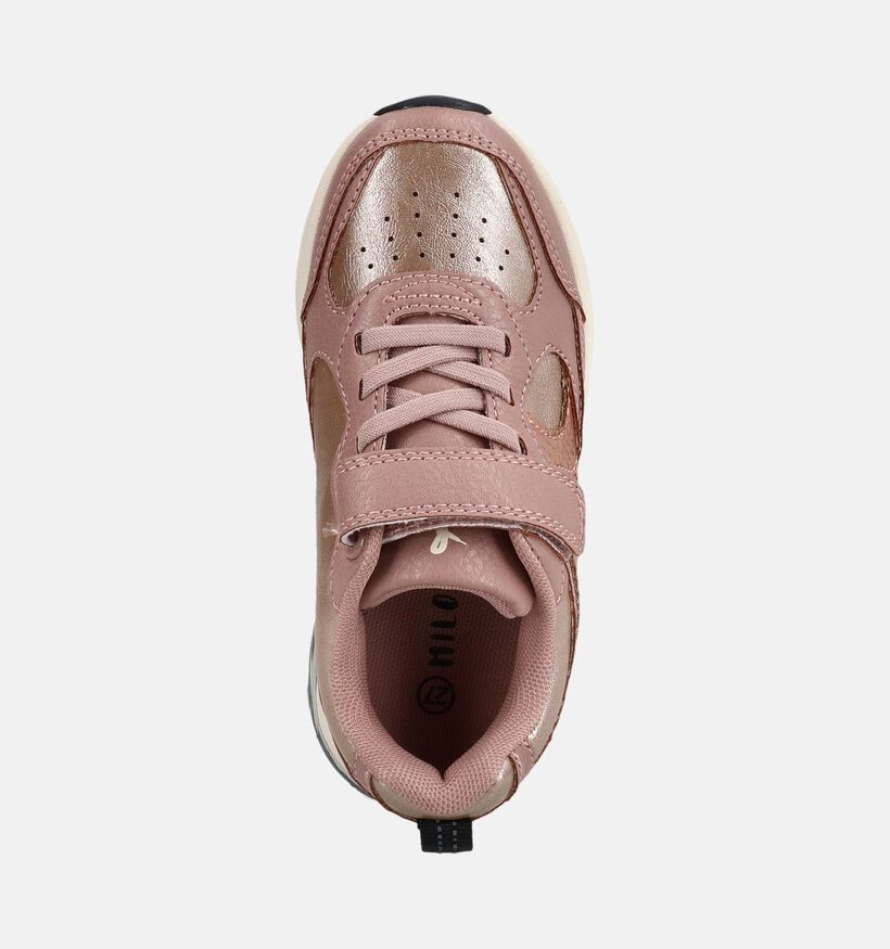Milo & Mila Baskets basses en Rose pour filles (379353)