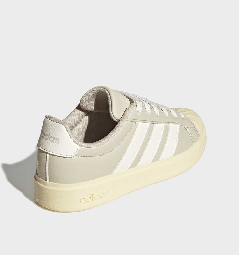 adidas Streettalk Baskets basses en Gris pour gar&ccedil;ons (372649) - pour semelles orthop&eacute;diques
