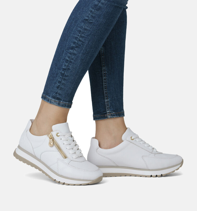 Rieker Baskets casual en Blanc pour femmes (351239) - pour semelles orthopédiques