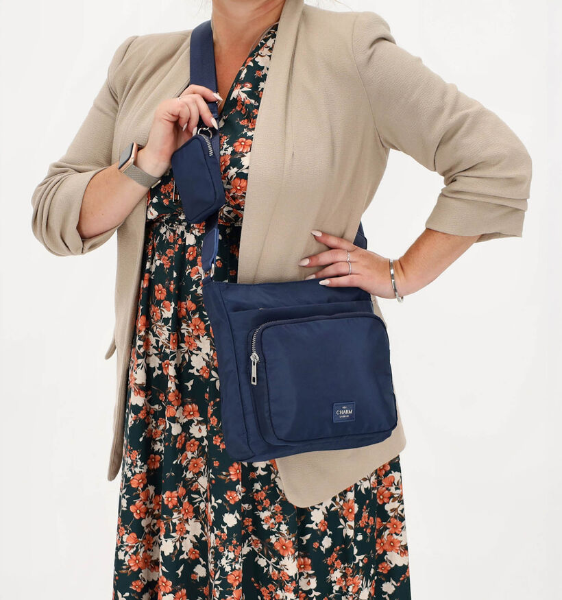 Charm London Blauwe Crossbody tas voor dames (358966)