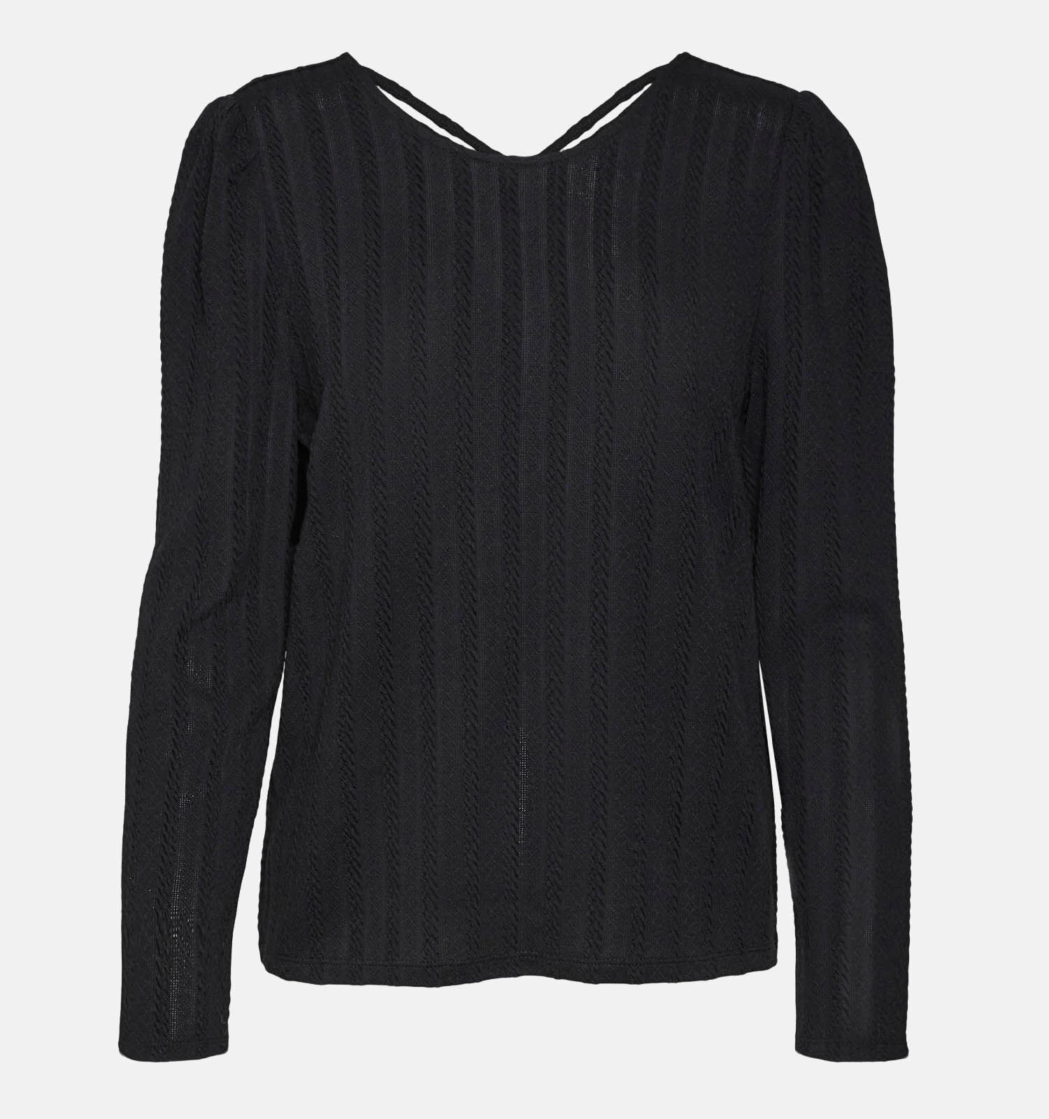 Vero Moda Geleste Zwart T shirt longsleeve Dames T shirts Online op TORFS.BE