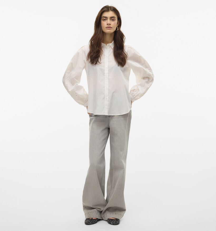 Vero Moda Kava Chemise en Blanc pour femmes (352145)