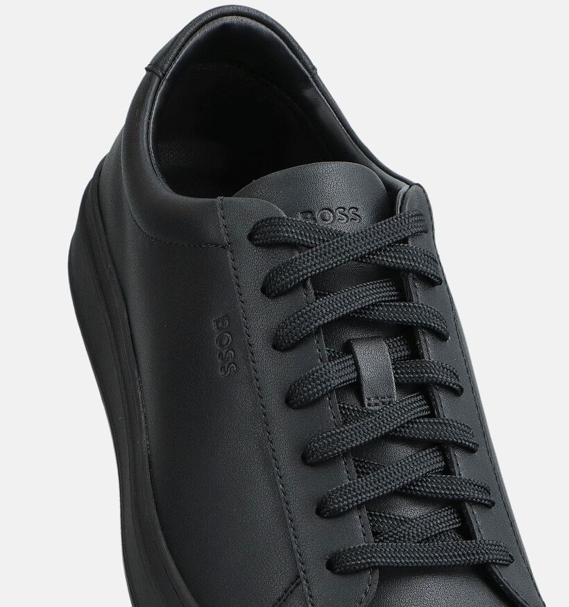 BOSS Kieran Tenn Zwarte Veterschoenen voor heren (361724) - geschikt voor steunzolen