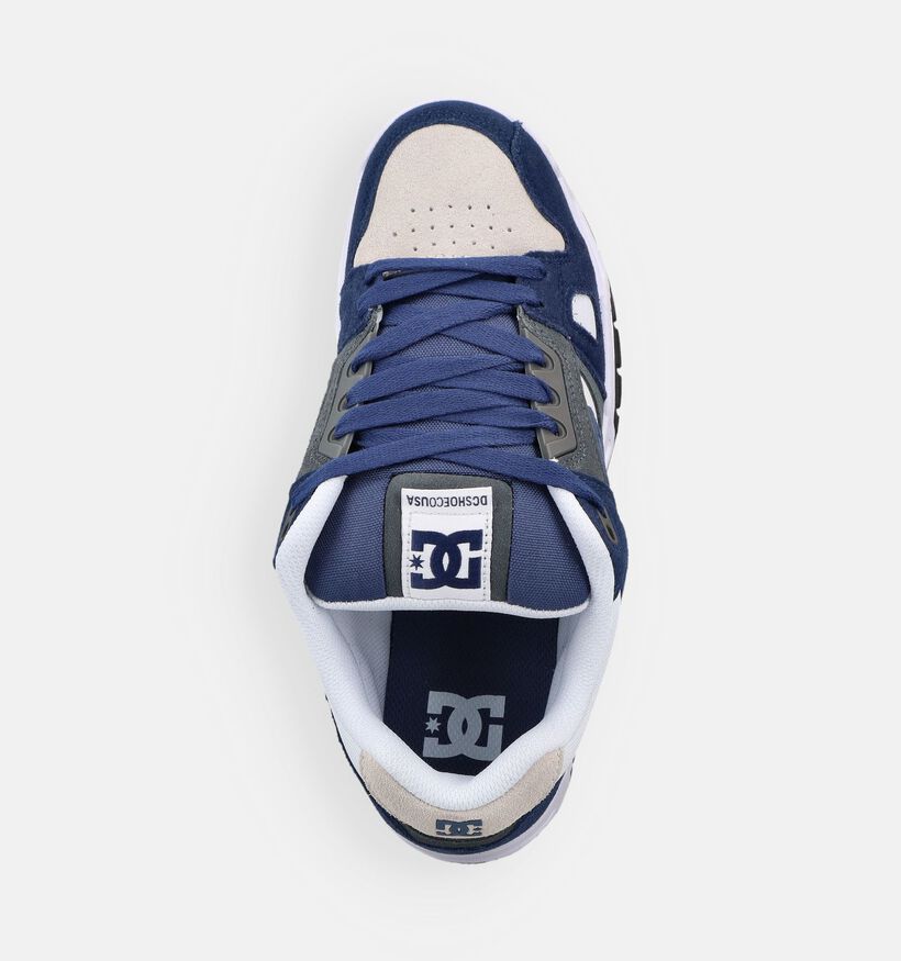 DC Shoes Stag Baskets en Bleu/Gris pour hommes (368745) - pour semelles orthop&eacute;diques
