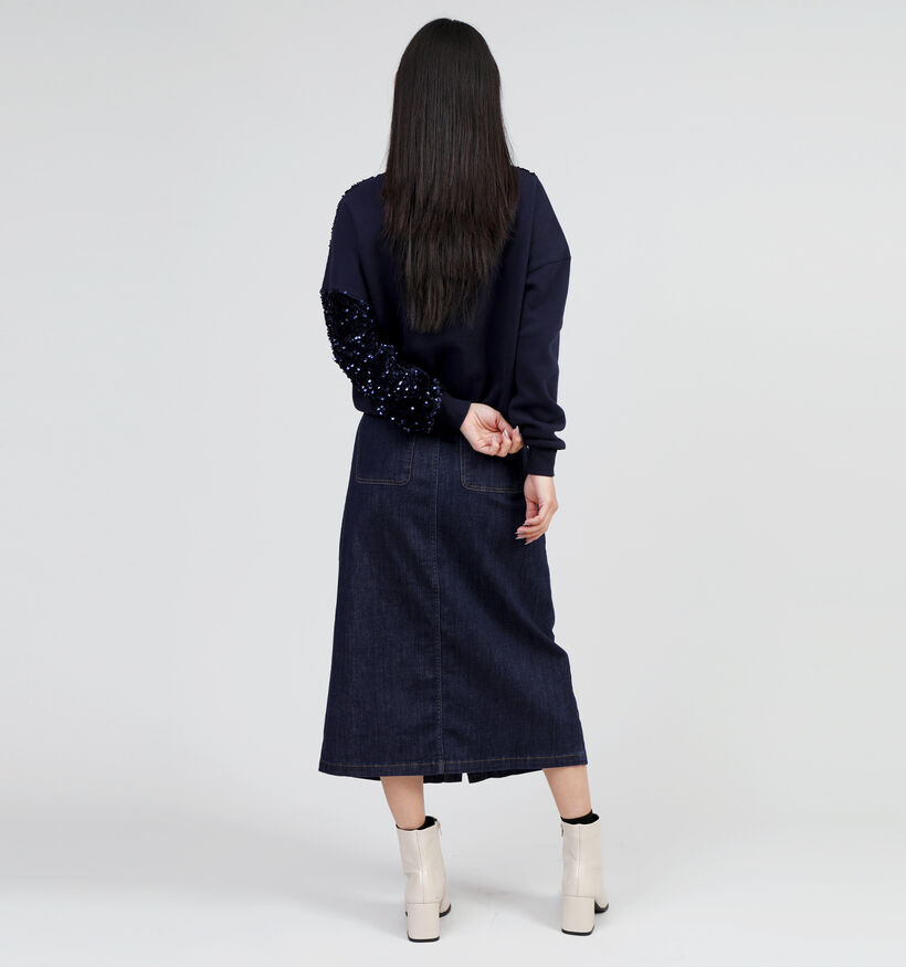 Pieces Nancy Sweatshirt en Bleu pour femmes (348371)