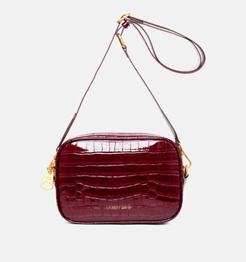 Laurent David Crossbody tassen Zwart/Bordeaux/Groen