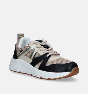 Poelman Baskets Noir/Beige